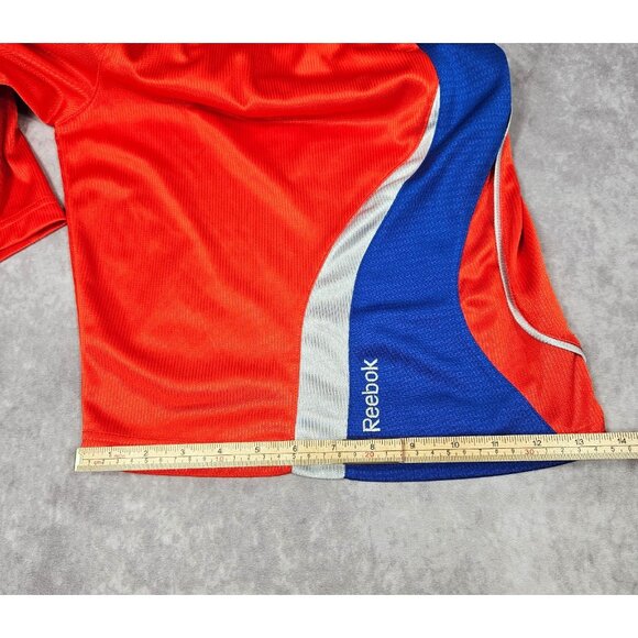 Reebok Men Basketball Athletic Dri-Fit Sweat Shorts Orange Blue 10" Inseam L - Picture 7 of 10